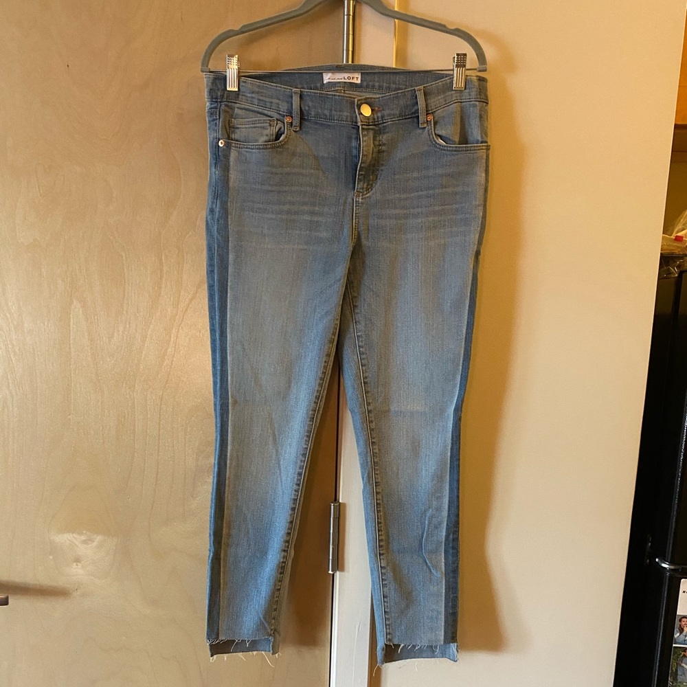 Multi Color Denim Capri Pant